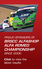 Proud Sponsors of BRSCC ALFASHOP ALFA ROMEO CHAMPIONSHIP since 2006